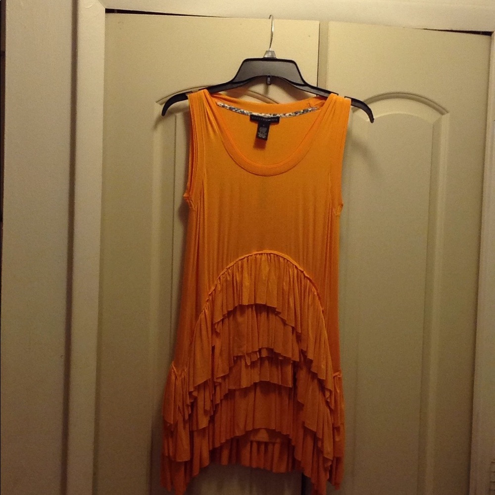 Gold Sassy Ruffle Top - Picture 3 of 3